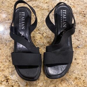 Black Wedge - Italian Shoemakers Size 7